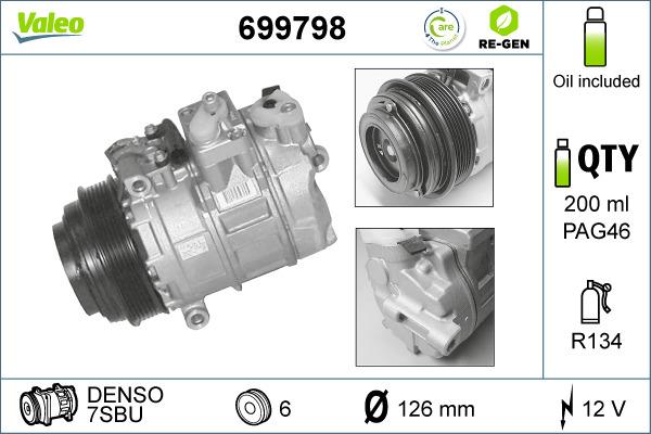 Valeo 699798 - Klima Kompresörü parcadolu.com