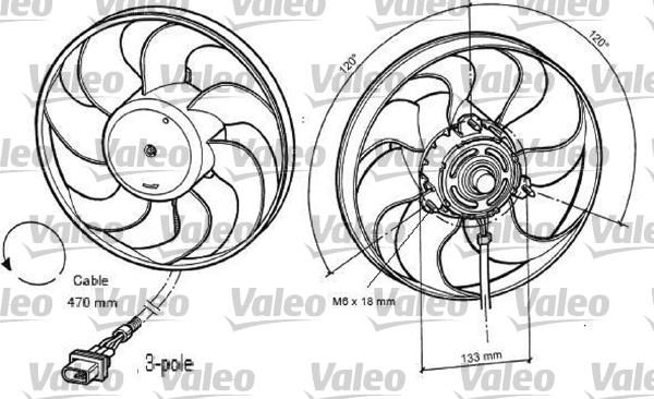 Valeo 696040 - Fan Motoru, Motor Soğutması parcadolu.com