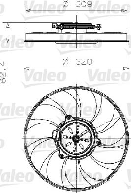 Valeo 696001 - Fan Motoru, Motor Soğutması parcadolu.com