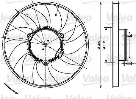 Valeo 696083 - Fan Motoru, Motor Soğutması parcadolu.com