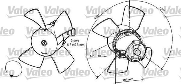 Valeo 696035 - Fan Motoru, Motor Soğutması parcadolu.com