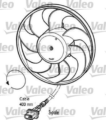 Valeo 696033 - Fan Motoru, Motor Soğutması parcadolu.com