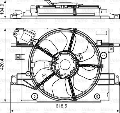 Valeo 696880 - Fan Motoru, Motor Soğutması parcadolu.com