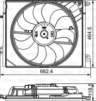 Valeo 696881 - Fan Motoru, Motor Soğutması parcadolu.com
