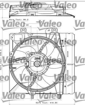 Valeo 696393 - Fan Motoru, Motor Soğutması parcadolu.com