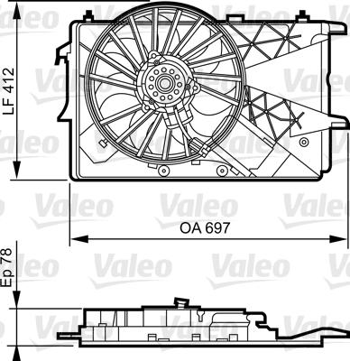Valeo 696373 - Fan Motoru, Motor Soğutması parcadolu.com
