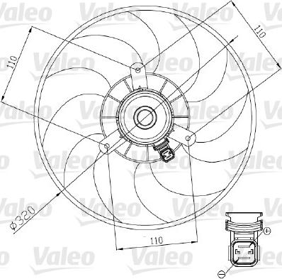 Valeo 698444 - Fan Motoru, Motor Soğutması parcadolu.com