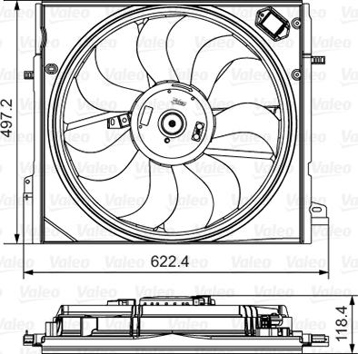 Valeo 698582 - Fan Motoru, Motor Soğutması parcadolu.com