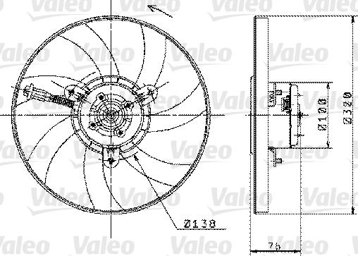 Valeo 698358 - Fan Motoru, Motor Soğutması parcadolu.com