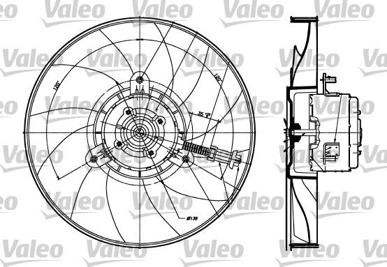 Valeo 698357 - Fan Motoru, Motor Soğutması parcadolu.com