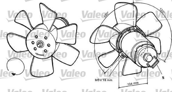 Valeo 698369 - Fan Motoru, Motor Soğutması parcadolu.com