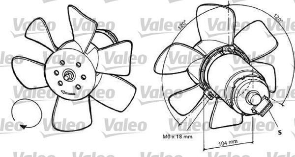 Valeo 698368 - Fan Motoru, Motor Soğutması parcadolu.com
