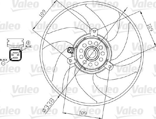 Valeo 698375 - Fan Motoru, Motor Soğutması parcadolu.com