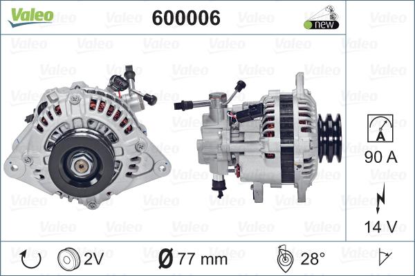 Valeo 600006 - Alternatör parcadolu.com