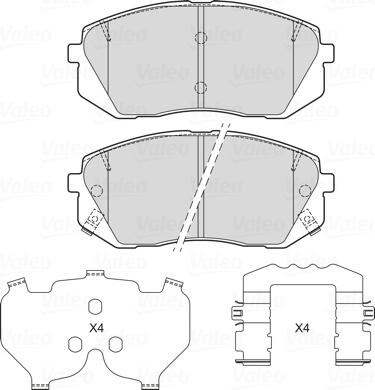 Valeo 601720 - Fren Balata Seti, Diskli Fren parcadolu.com