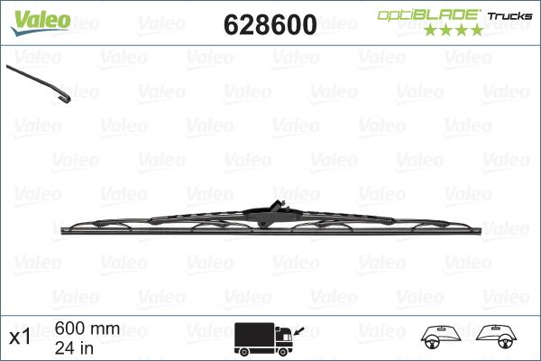 Valeo 628600 - Silecek süpürgesi parcadolu.com