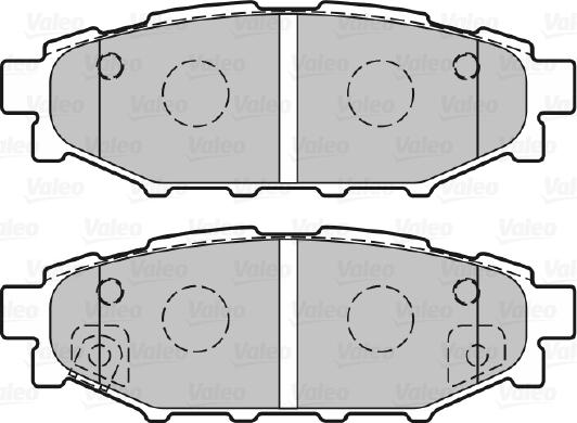 Valeo 670929 - ARKA FREN BALATASI FORESTER 2.0 2.5 09>12 IMPREZA 08>12 OUTBACK 03>11 LEGACY 03>11 parcadolu.com