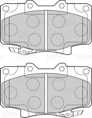 Valeo 670092 - FREN BALATASI ON  TOYOTA  LAND CRUISER 2.4 84-96- LAND CRUISER 80 4.0-4.2D 90-97 9 parcadolu.com