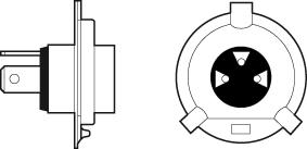 Valeo 032515 - HALOGEN AMPUL 12V H4 DORT MEVSIM parcadolu.com