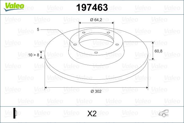 Valeo 197463 - Fren Diski parcadolu.com