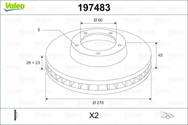 Valeo 197483 - Fren Diski parcadolu.com