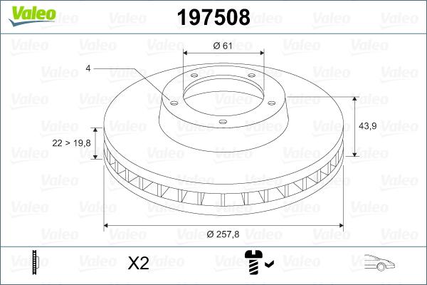 Valeo 197508 - Fren Diski parcadolu.com