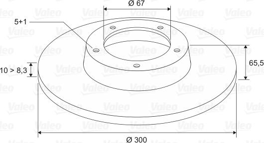 Valeo 197035 - FREN DISKI  MERCEDES W211-W212-W218 ARKA  parcadolu.com