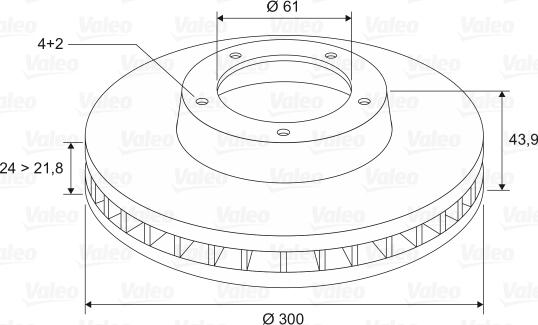 Valeo 197241 - 186779 FREN DISKI ON HAVALI-RENAULT  SCENIC II-GRAND SCENIC 1.5DCI 1.9DCI 2.0 04- parcadolu.com