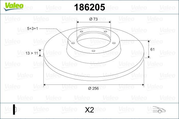 Valeo 186205 - Fren Diski parcadolu.com