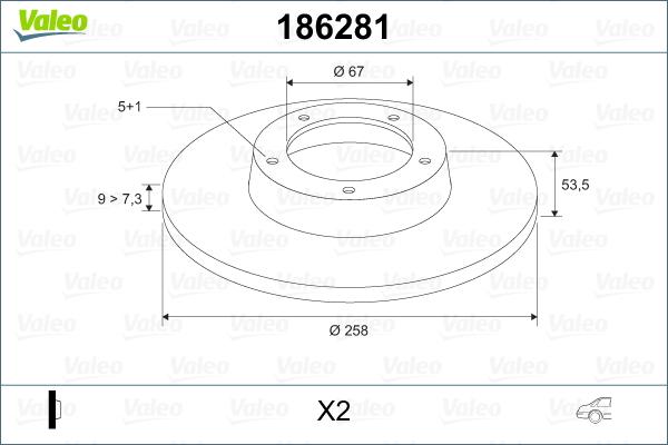 Valeo 186281 - Fren Diski parcadolu.com