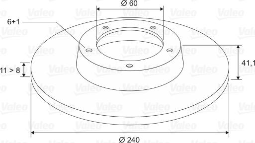 Valeo 186757 - FREN DISKI ON  OPEL   CORSA C 1.2 12V 16V 00  parcadolu.com