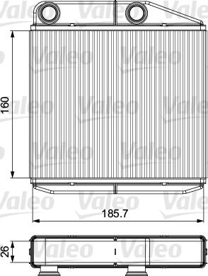 Valeo 811502 - KALORİFER RADYATÖRÜ FIAT GRANDE PUNTO parcadolu.com