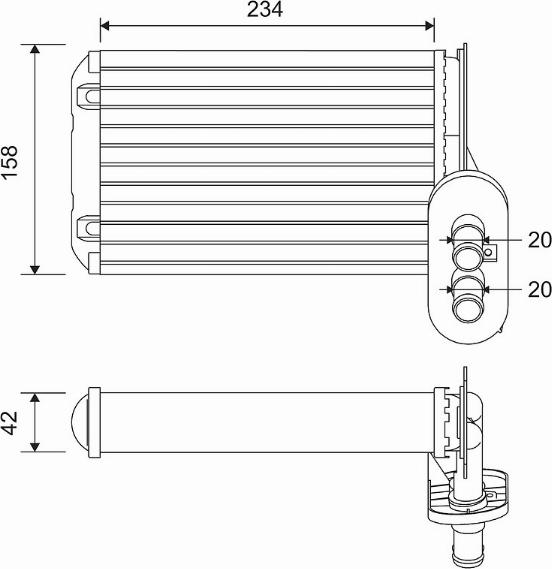 Valeo 812030 - Kalorifer Radyatörü parcadolu.com