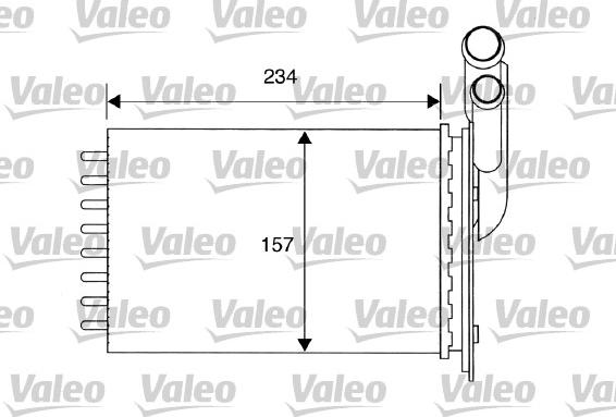 Valeo 812157 - KALORIFER RADYATORU  RENAULT   R19 - CLIO - MEGANE  parcadolu.com