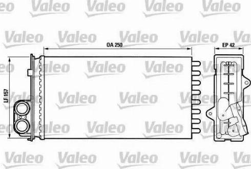 Valeo 883976 - KALORIFER RADYATORU  PEUGEOT   405 - 406  parcadolu.com