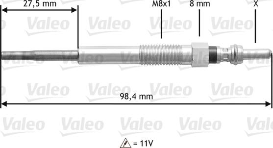 Valeo 345 175 - Kızdırma Bujisi parcadolu.com