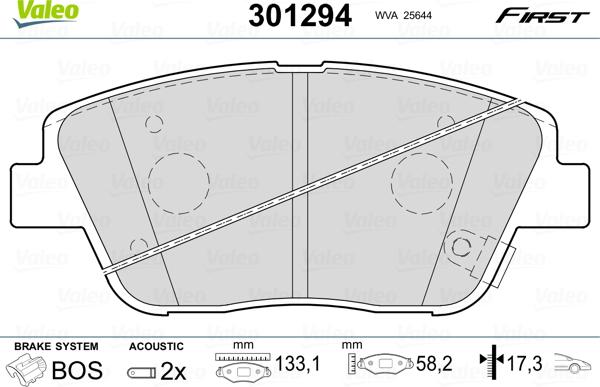 Valeo 301294 - Fren Balata Seti, Diskli Fren parcadolu.com