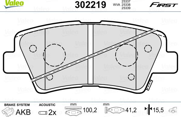 Valeo 302219 - Fren Balata Seti, Diskli Fren parcadolu.com