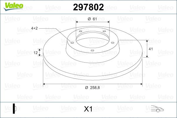 Valeo 297802 - Fren Diski parcadolu.com