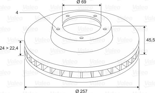 Valeo 297823 - Fren Diski parcadolu.com