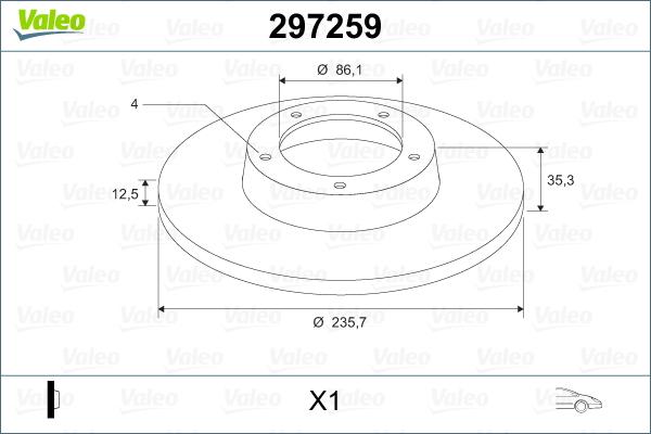 Valeo 297259 - Fren Diski parcadolu.com