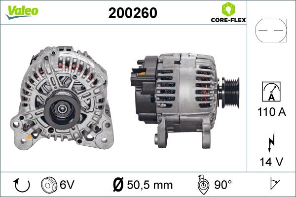 Valeo 200260 - Alternatör parcadolu.com