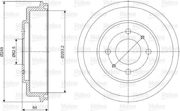 Valeo 237013 - Fren Kampanası parcadolu.com