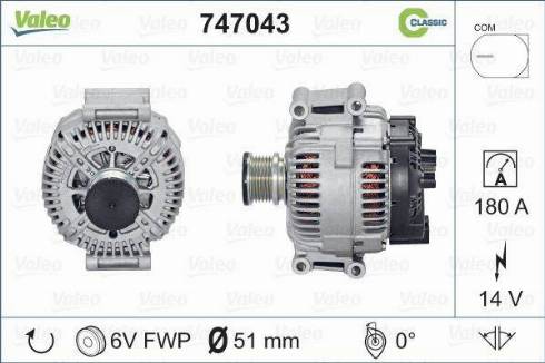 Valeo 747043 - Alternatör parcadolu.com