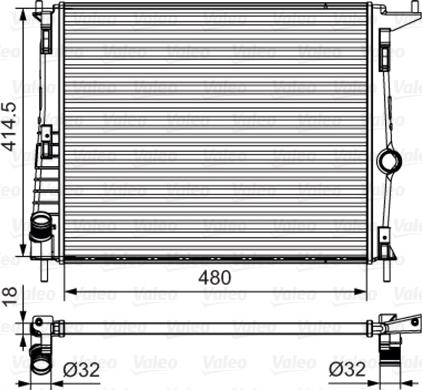 Valeo 700802 - Motor Su Radyatörü parcadolu.com