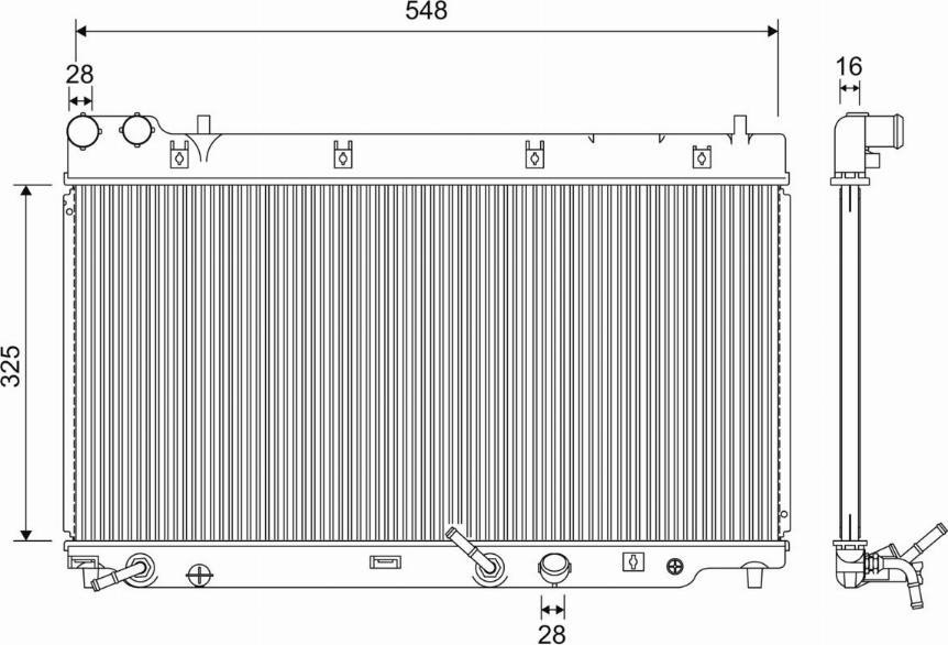 Valeo 701210 - Motor Su Radyatörü parcadolu.com