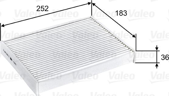 Valeo 715803 - Filtre, kabin havası parcadolu.com