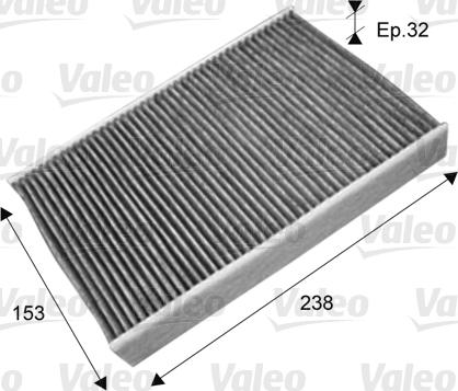 Valeo 715722 - POLEN FILTRESI FLUENCE JUKE 1.5 DCI - 1.6 10> KARBONLU parcadolu.com