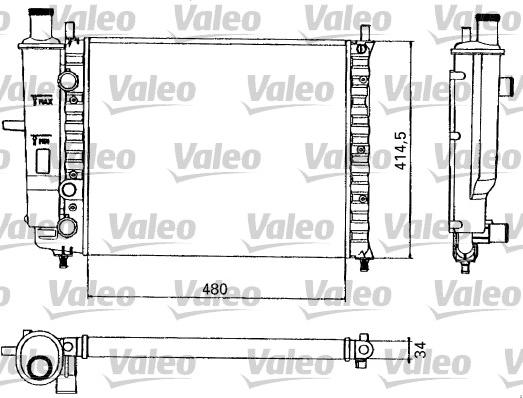 Valeo 731582 - Motor Su Radyatörü parcadolu.com