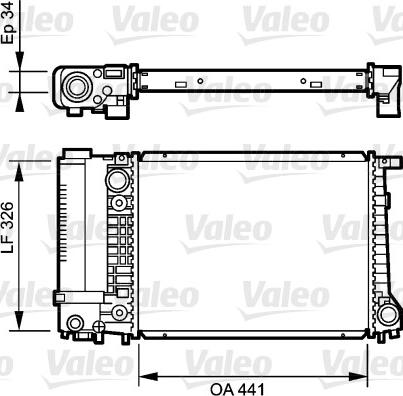 Valeo 731520 - Motor Su Radyatörü parcadolu.com